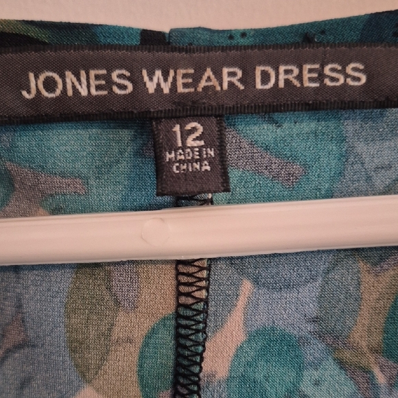 Jones Wear Teal and Black Midi Dress - Picture 4 of 4